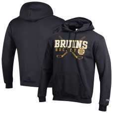 Boston Bruins Champion Black Powerblend Fleece Hoodie
