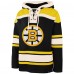 Boston Bruins David Pastrnak 47 Gray Player Name & Number Lacer Hoodie