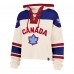 Женская Hockey Canada 47 Cream Cropped Superior Lacer Hoodie