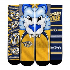 Unisex Nashville Predators Rock Em Socks Fan Favorites Three-Pack Crew Socks Set