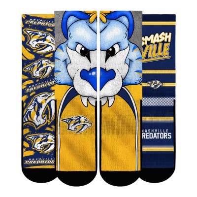 Unisex Nashville Predators Rock Em Socks Fan Favorites Three-Pack Crew Socks Set