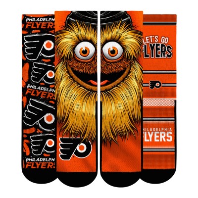 Unisex Philadelphia Flyers Rock Em Socks Fan Favorites Three-Pack Crew Socks Set