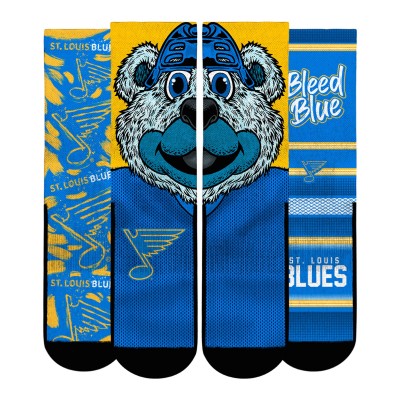 Unisex St. Louis Blues Rock Em Socks Fan Favorites Three-Pack Crew Socks Set