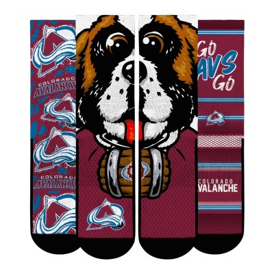 Три пары носков Unisex Colorado Avalanche Rock Em Socks Fan Favorites