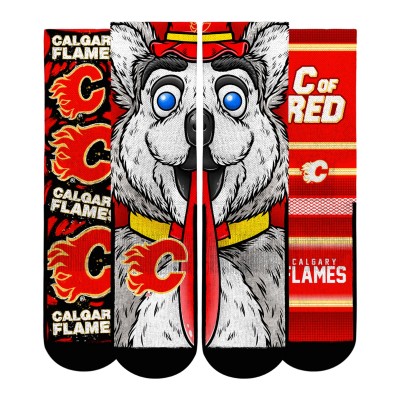 Unisex Calgary Flames Rock Em Socks Fan Favorites Three-Pack Crew Socks Set