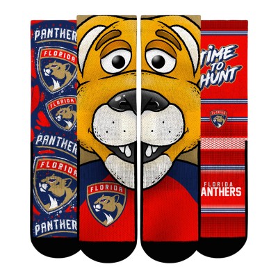 Три пары носков Unisex Florida Panthers Rock Em Socks Fan Favorites Crew