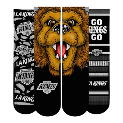 Unisex Los Angeles Kings Rock Em Socks Fan Favorites Three-Pack Crew Socks Set
