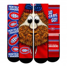 Три пары носков Подростковая Montreal Canadiens Rock Em Socks Fan Favorites Три пары носков Подростковая Montreal Canadiens Rock Em Socks Fan Favorites