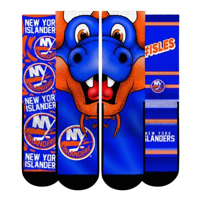 Подростковая New York Islanders Rock Em Socks Fan Favorites Three-Pack Crew Socks Set
