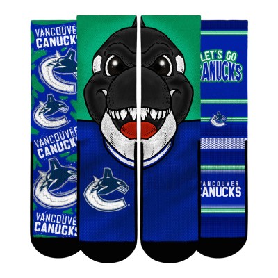 Подростковая Vancouver Canucks Rock Em Socks Fan Favorites Three-Pack Crew Socks Set