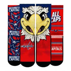 Три пары носков Подростковая Washington Capitals Rock Em Socks Fan Favorites