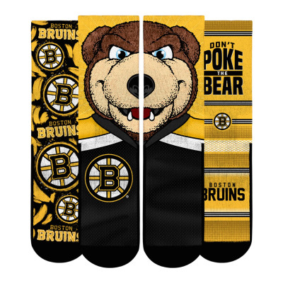 Детские носки 3 пары Boston Bruins Rock Em Socks Fan Favorites