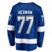 Джерси Tampa Bay Lightning Victor Hedman Fanatics Blue Home Captain Patch Breakaway