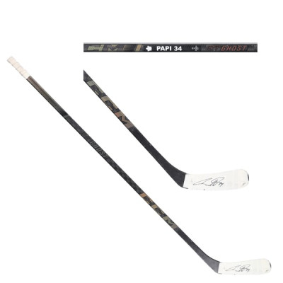 Auston Matthews Toronto Maple Leafs Autographed Fanatics Authentic Game-Used Black CCM Stick from the 2024-25 NHL Season - NR81043311