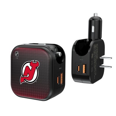 New Jersey Devils Keyscaper 2-in-1 USB A/C Charger