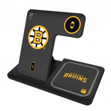 Boston Bruins Keyscaper Linen Print 3-in-1 Charging Station Boston Bruins Keyscaper Linen Print 3-in-1 Charging Station