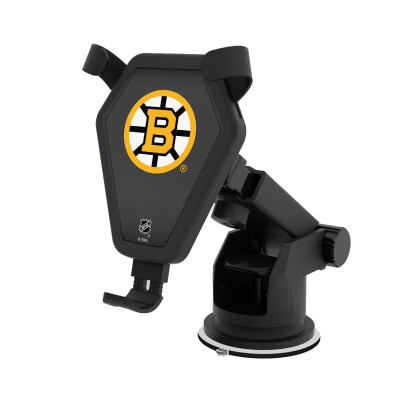 Boston Bruins Keyscaper Linen Print Wireless Car Charger