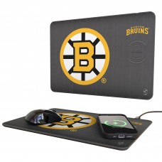 Boston Bruins Keyscaper Linen Print Wireless Charger & Mouse Pad Boston Bruins Keyscaper Linen Print Wireless Charger & Mouse Pad