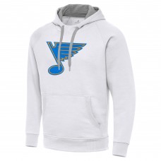 St. Louis Blues Antigua White Victory Pullover Hoodie