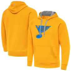 St. Louis Blues Antigua Gold Victory Pullover Hoodie