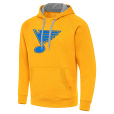 St. Louis Blues Antigua Gold Victory Pullover Hoodie