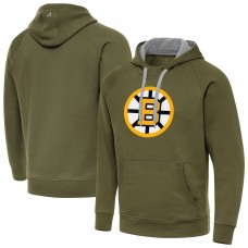 Толстовка Boston Bruins Antigua Olive Victory