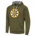 Толстовка Boston Bruins Antigua Olive Victory
