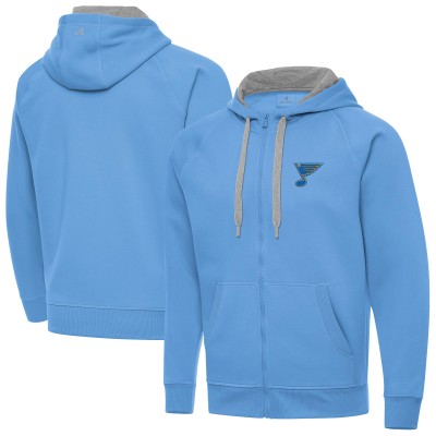 St. Louis Blues Antigua Blue Victory Full-Zip Hoodie