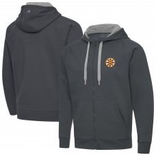 Толстовка на молнии Boston Bruins Antigua Charcoal Victory