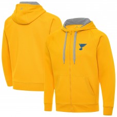 St. Louis Blues Antigua Gold Victory Full-Zip Hoodie