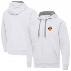 Толстовка на молнии Boston Bruins Antigua White Victory