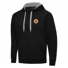 Толстовка на молнии Boston Bruins Antigua Black Victory