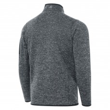 St. Louis Blues Antigua Heather Gray Fortune Quarter-Zip Pullover Jacket