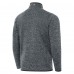 St. Louis Blues Antigua Heather Gray Fortune Quarter-Zip Pullover Jacket
