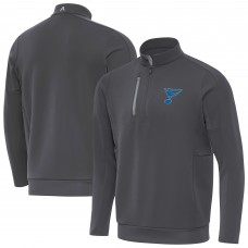 St. Louis Blues Antigua Pewter Generation Quarter-Zip Pullover Top