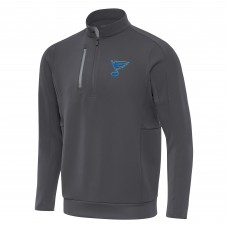 St. Louis Blues Antigua Pewter Generation Quarter-Zip Pullover Top
