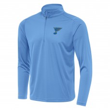 St. Louis Blues Antigua Blue Tribute Lightweight Quarter-Zip Pullover
