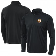 Boston Bruins Antigua Gray Tribute Lightweight Quarter-Zip Pullover