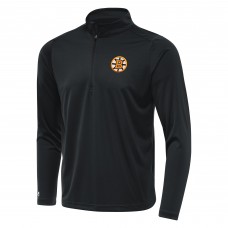 Boston Bruins Antigua Gray Tribute Lightweight Quarter-Zip Pullover