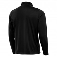 Boston Bruins Antigua Black Tribute Lightweight Quarter-Zip Pullover