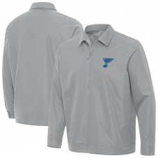 St. Louis Blues Antigua Gray Pivot Full-Zip Jacket