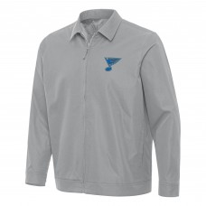 St. Louis Blues Antigua Gray Pivot Full-Zip Jacket