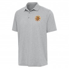 Поло Boston Bruins Antigua Heather Gray Par 3