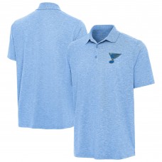 St. Louis Blues Antigua Heather Powder Blue Par 3 Polo