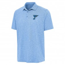 St. Louis Blues Antigua Heather Powder Blue Par 3 Polo