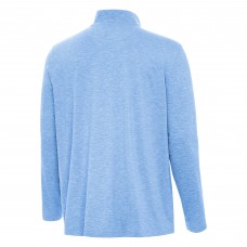St. Louis Blues Antigua Heather Blue Hunk Lightweight Quarter-Zip Pullover