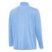 St. Louis Blues Antigua Heather Blue Hunk Lightweight Quarter-Zip Pullover