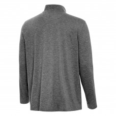 St. Louis Blues Antigua Heather Black Hunk Lightweight Quarter-Zip Pullover