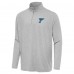 St. Louis Blues Antigua Heather Gray Hunk Lightweight Quarter-Zip Pullover