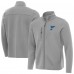 St. Louis Blues Antigua Gray Objection Double-Brushed Full-Zip Jacket